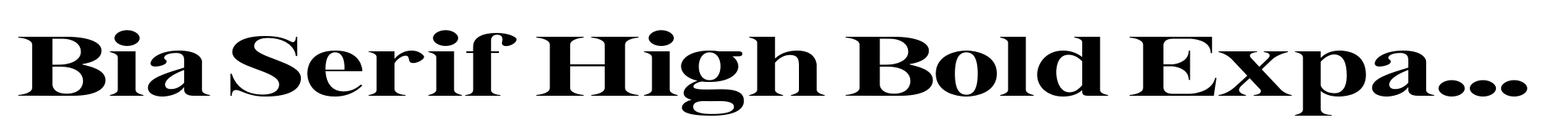 Bia Serif High Bold Expanded image